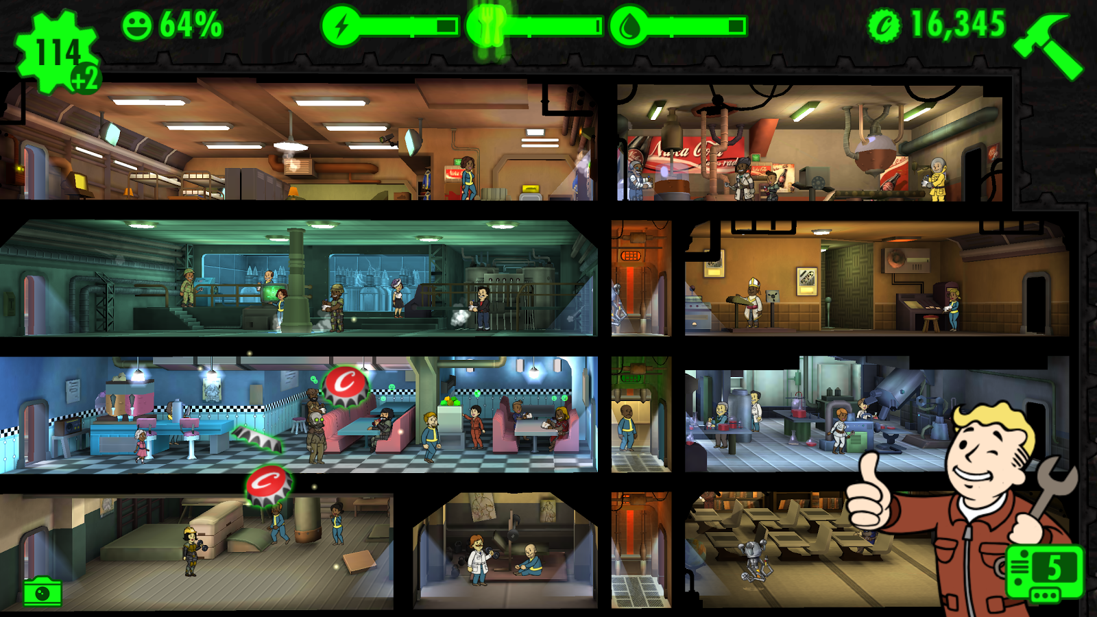 辐射：避难所（Fallout Shelter）v1.6-v1.61多功能小斧头修改器V12.1[更新4]下载