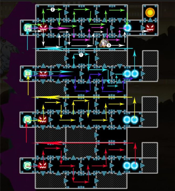 崩坏学园2陵墓迷宫通关路线图及密码分享