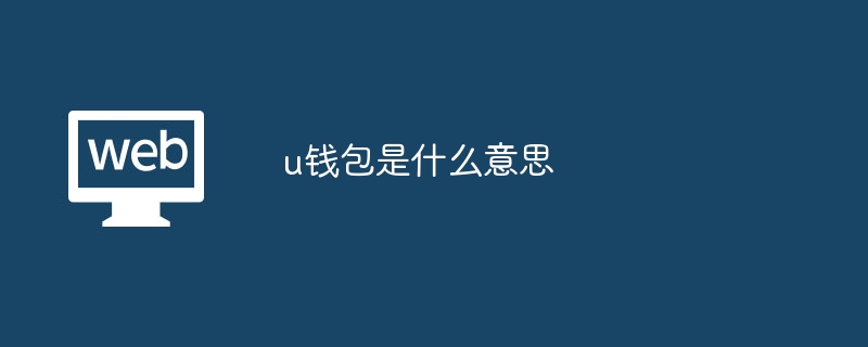 u钱包是什么意思