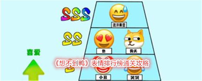 《想不到鸭》表情排行榜通关攻略