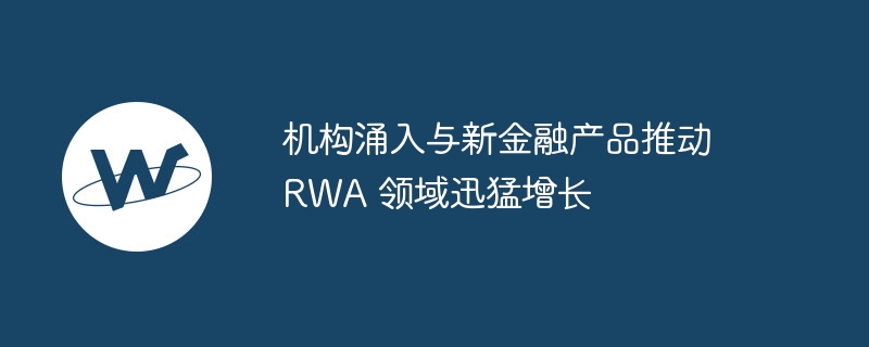 机构涌入与新金融产品推动 rwa 领域迅猛增长