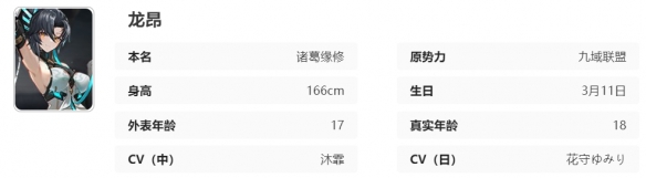 《艾塔纪元》龙昂同步者角色属性一览