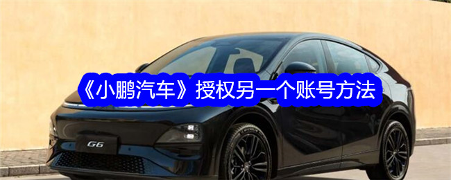 《小鹏汽车》授权另一个账号方法