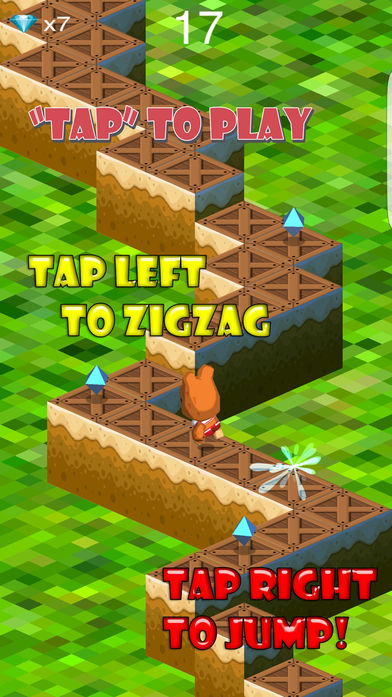 Zigzag jumpy bear 3D跳跃和运行