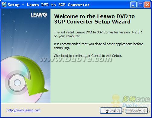 Leawo Free DVD to 3GP Converter下载