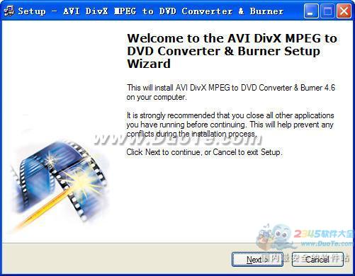 AVI DivX MPEG to DVD Converter & Burner下载