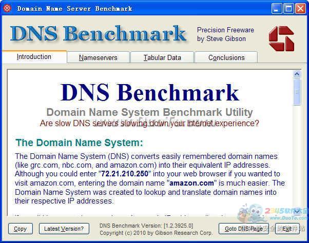 DNS测速工具(DNS Benchmark)下载