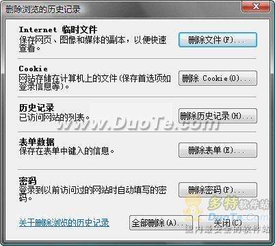 IE7 浏览 记录