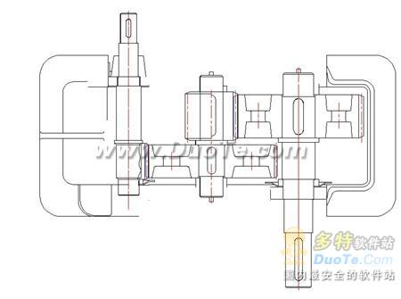 浩辰CAD教程机械之减速器俯视图绘制