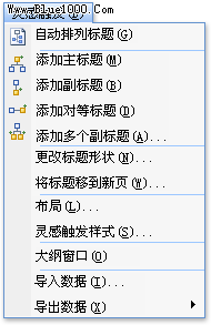 “灵感触发”菜单