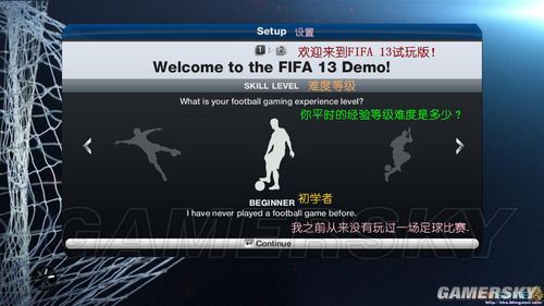 《FIFA13》菜单界面翻译