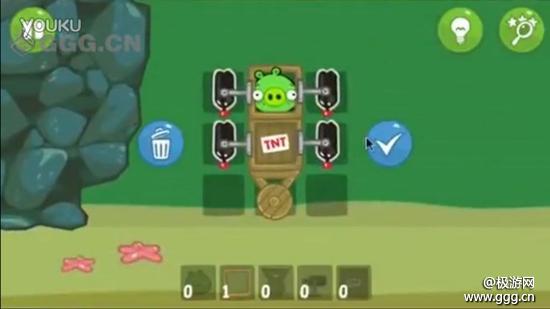 《捣蛋猪BadPiggies》十五关三星攻略