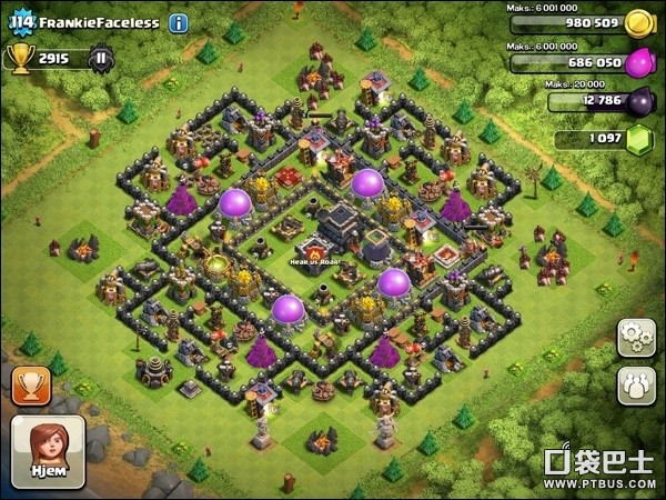 部落战争(Clash of Clans)COC精品九本阵型分享