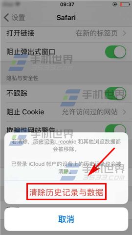 苹果iPhone6sPlus怎么清除浏览器缓存