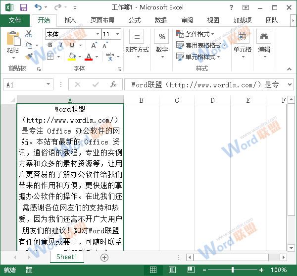 学一招，不烦恼！Excel2013如何进行排版？